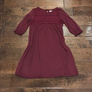 Old Navy burgundy dress